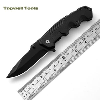 China Non-variable Outdoor Camping Hiking Survival Pocket Folding Knives in 420 Stainless Steel and Aluminum Blade for sale