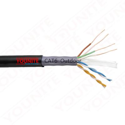 China High quality outdoor cat6 cable trunking cat 6 ethernet network telecommunication cable for sale