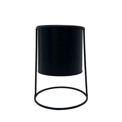 China Indoor Low Cost Home Decor Flower Pot Metal Iron Plant Stand Black Plant Stand for sale