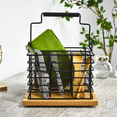 China Sustainable Wall Mounted Type Household Tableware Storage Rack Metal Rod Fast Draining Large Capacity Cage for sale