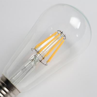 China Warehouse Decorative Edison LED Bulb 4W 6w 8W 10W 12W E27 Filament ST64 Vintage Edison LED Bulb Wholesale for sale