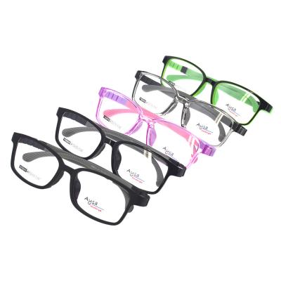 China 2021 famous 2021 fashion colorful baby eye glass flexible cute kids silicone optical eyeglasses fashion for sale