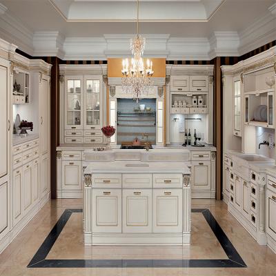 China Environmental Friendly House Prefab Kitchen Island Furniture Luxury Design Prefab Complete Sets Modern Modular Wooden Sideboard for sale