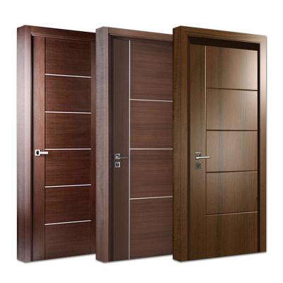 China Latest Design Sound Insulation Home Hotel Indoor Room Sound Proof Solid Wood Door For Bedroom for sale