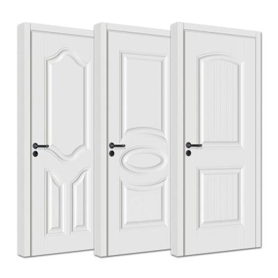 China Custom American Sound Insulation Interior White Main Room Skin Internal White Primed Doors Wooden Door Wood Door for sale