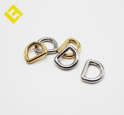 China Customized D Shape Buckle Handle Hardware Bag Accessories Metal D Clip For Bags for sale