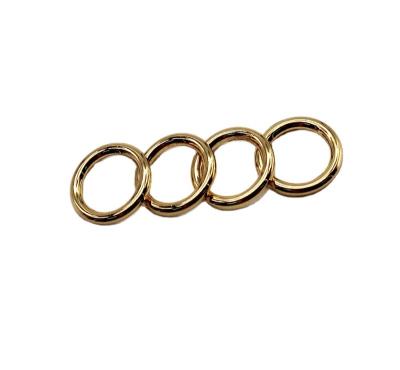 China Factory Direct Sale Customized Free Sample Nickel Zinc Alloy Small Flat Metal O Ring For Handbags for sale