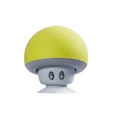 China Wireless Feature Mini Cartoon Mushroom BT Portable Speaker Wireless Speaker With Sucker for sale