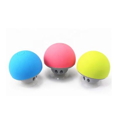 China Best Gift Cartoon Mushroom Promotional Mini Wireless BT Speaker Wireless Portable Speaker With Sucker for sale