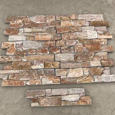 China Rustic Cheap High Quality Exterior Wall Paving Decoration 60x15cm Rough Ore Slate for sale