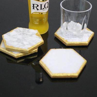 China Home direct companion minimalist China sale creative handmade anti scalding drink marble coaster for sale