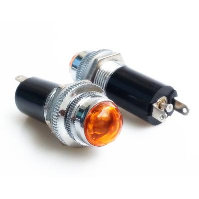 China Orange tube amplifier 1PC color tube amp radio dial indication lamp light with 6.3V 0.15A bulb BAYONET pin for sale