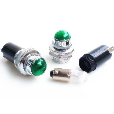 China 1PC Tube Amplifier Green Color Tube Amp Radio Dial Indication Lamp Light With 6.3V 0.15A Bulb BAYONET PIN for sale