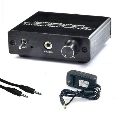 China 1PC MINI Hi-Fi Stereo Audio Headphone Amplifier 2ch Amplifier Output Class-D Power Amplifier With Adapter for sale