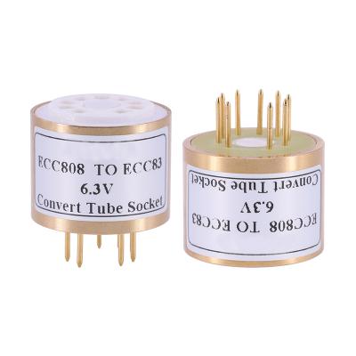 China 1PC ECC808 TO 12AX7 12AU7 ECC81 6.3V ECC808 to ECC83 ECC82 DIY Audio Amplifier Plug Vacuum Tube Adapter ECC808 TO 12AX7 6.3V for sale