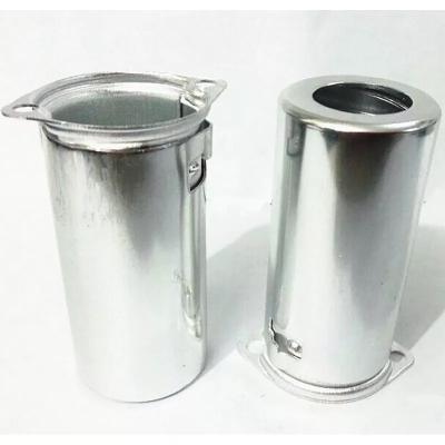 China 1PC Ceramic Silver Aluminum Tube Socket Shielding Cover For 5687 6N1 5755 12AX7 12AT7 12AU7 9-Pin Electronic Tube Shield for sale