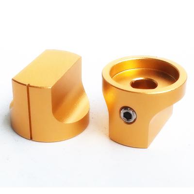 China For Tube Amplifier 1PC 20X15mm Gold Color Aluminum Volume Potentiometer Knob For Guitar Amplifier 6.0mm for sale