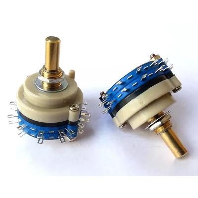 China AC Plug 1PC 2pole 6step ROTARY SWITCH Attenuator Pot Potentiometer Volume Control for sale