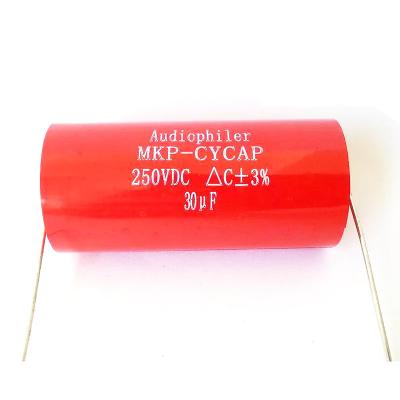 China Tube Amplifier DIY 1PC Audiophiler MKP Divider Capacitor 250V 30UF HIFI Grade Axial Coupling Audio Capacitor For Tube Guitar Amplifier for sale