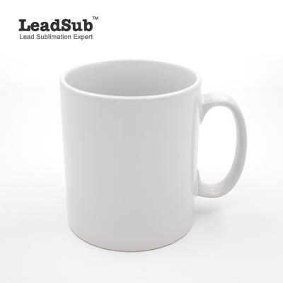 China Wholesale 11oz Sublimation Mug White Viable White Ceramic Mug for Sublimation Transfer Machine for sale