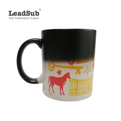 China 11oz Sublimation Custom Magic Mug Viable Hot Selling Custom Color Changing Mug for sale