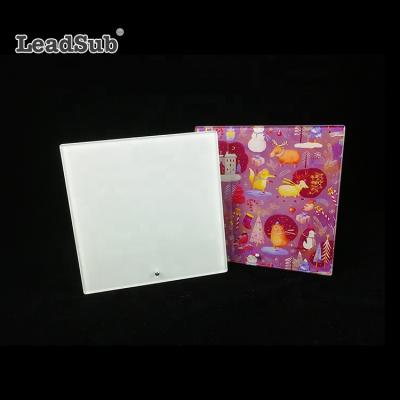 China Fashionable high quality glass products sublimation coated blank glass photo frame for photo printing for sale