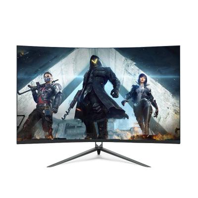 China 27inch Curved Frameless Desktop Computer Monitor 1920*1080FHD 60hz Desktop Gaming Monitor Black Color 27inch for sale