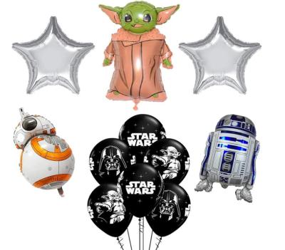 China Indoor Outdoor Party Decor War-Oriented STAR BALLOON SUPPLIER Decoration CHINA BabyYoda Foil Balloon Set for Baby's Birthday Party BALLOON for sale