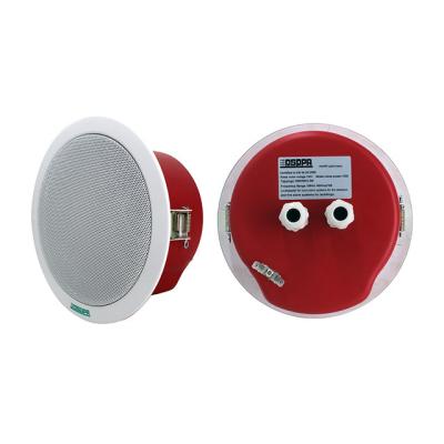 China Fire Alarm Voice Evacuation Voice Evacuation System EN54 Inch 100v 6.5 10w Standard Fire Rated Flame Retardant Ceiling Speaker for sale