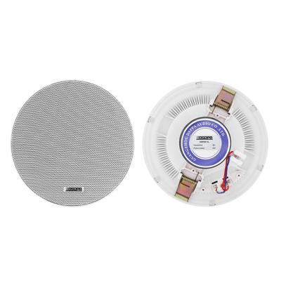 China Factory price 6w 8ohm 6.5inch full range wall mount ceiling speaker manufacturing fixed resistance wireless high fidelity ceiling stereo speaker for sale