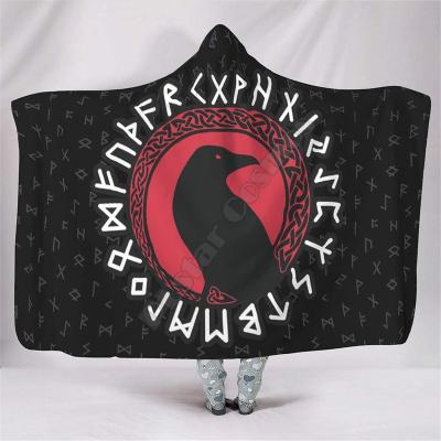 China Anti-Static Halloween Christmas Cape Flannel Blanket Other Blanket Fabrics Wholesale Custom Printing All Kinds Of Wearable Blankets for sale