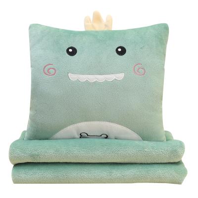 China Wholesale Anti-static Dual-use Cartoon Pillow Comforter Three-in-One Pillow Cover Can Keep Hands Warm Travel Pillow Cover for sale