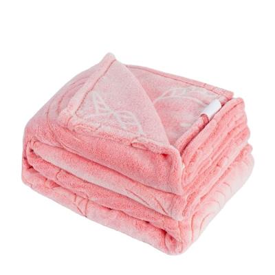 China Latest Single Hot Selling Nap Indoor Air Conditioner Blanket Printed Comfort Flannel Blanket for sale