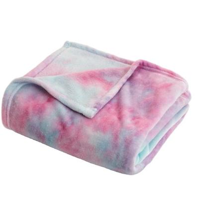 China Factory Supply Simple Nap Air Conditioner Blanket Indoor Home Printing Comfortable Flannel Blanket for sale