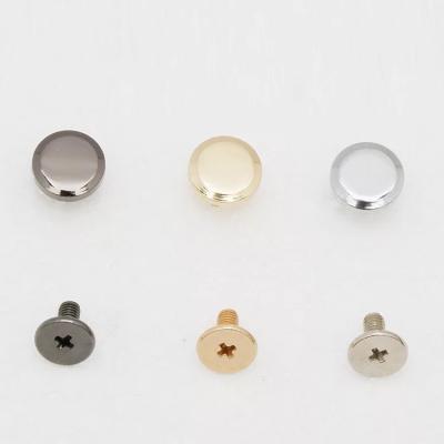 China Eco-friendly YK 1186 high quality flat head rivets small metal snap button decoration for leather bag for sale