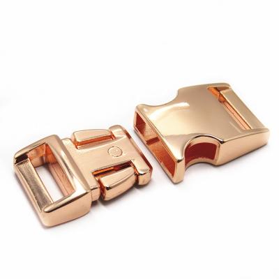 China YK1144 Eco-Friendly Logo Side Quick Release Buckles Custom Made High Quality Zinc Alloy For Dog Collars for sale