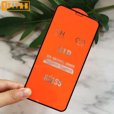 China Mobile Phone Full Cover Glue Screen Protector 21D Tempered Glass Screen Protector For Tecno Camon Premier 18 for sale