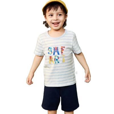 China Casual Wholesale Factory OEM Comfortable Baby Boys' Clothing Sets Two Piece Set Short Sleeve Kids Clothing for sale