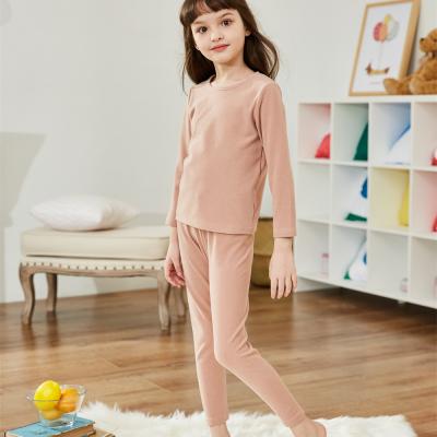 China Breathable Wholesale Price Preferred Material Winter Kids Pajamas Set With For Kids Clothing Set for sale