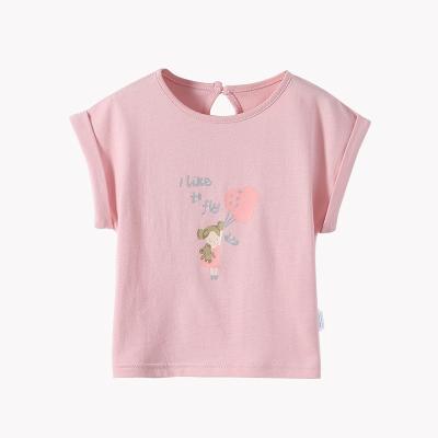 China Hot Summer Anti-Shrink Kids Girls Tees Tops Basic Baby Clothes Kids T-shirt Clothing for sale