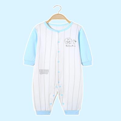 China Breathable Unisex 100% Sleep and Spring Summer Autumn Baby Romper Cotton Baby Romper Pajamas Set for sale