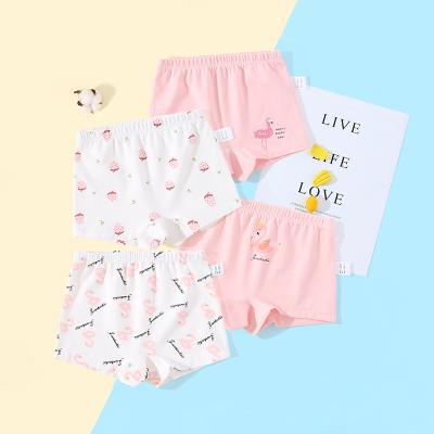 China Hot Selling Cute Breathable Baby Girls Cartoon Children Panties Briefs Underwear Briefs Shorts Boxers Girls Cotton Kids Panties for sale