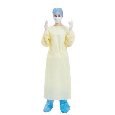 China Water Proof Over 20 Years Factory OEM Experience Level 1 Nonwoven Disposable PP Sms Isolation Gowns Coverall for sale