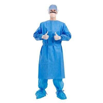 China Water Proof Surgical Gown Production Line Cheap Disposable Sterile 50g Surgical Gown With CE Certificate for sale