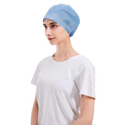 China Blue Disposable Surgical Nonwoven Mop Cap Nurse PP Clip Hair Nonwoven Caps Factory Direct Eco-friendly for sale