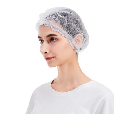 China China Factory Price Eco-friendly Cheap Medical Disposable Soft Made Of Nonwoven Fabrics Buffy Cap White Crowd Cap for sale