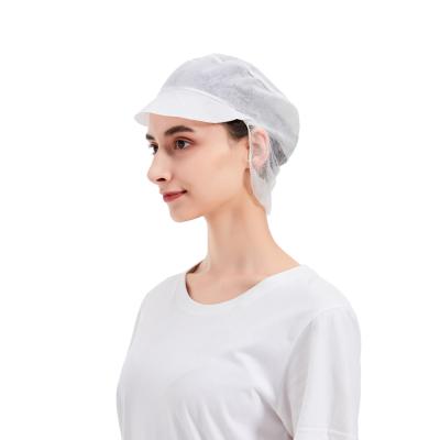 China Eco-friendly Dust-proof Breathable Kitchen Chef Covers Sanitary Waiter Food Shop Hats With Hair Net for sale