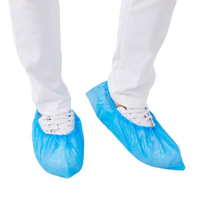 China Disposable CPE Medical Nonwoven Shoe Covers Surgical Shoes To Cover Non Slip for sale