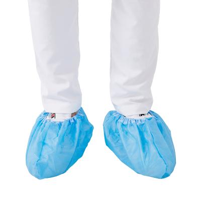 China Factory direct CPE disposables thicken new material non-woven shoe cover non-slip shoe cover for personal protection for sale