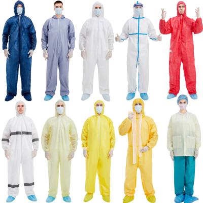 China Biohazard Personal Protective Disinfestation Suit 56 Fire Proof Suite Waterproof Coveralls for sale